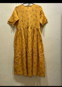 Mustard Floral Dress
