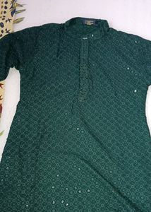 New Green Partywear Kurta
