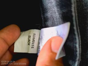 Red Tape Heavily Washed Black Jeans