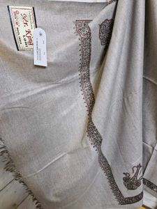 Grey Border Design Shawl