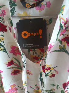 White Floral Print Sleeveless Top