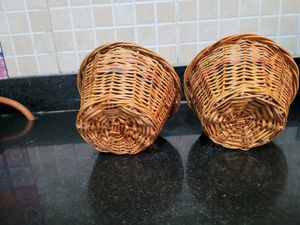 Cane Basket Set Of 2