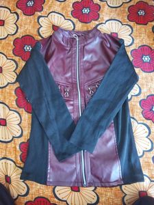 Jacket Burgundy & BLACK COLOUR