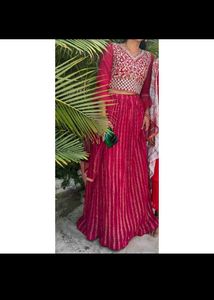 Rose Colour Lehanga