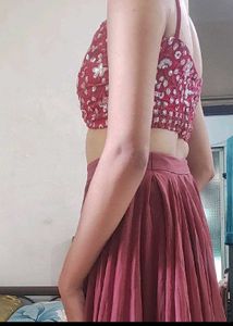 Sequin Crop Top &amp; Skirt