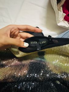 River Island Sequin Embellished Top