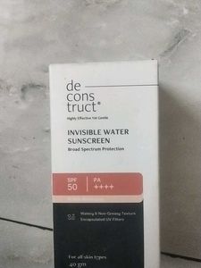 Deconstruct Water Sunscreen