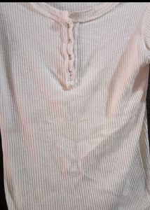 Ribbed Short Sleeve Top