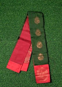 Kakinara Silk Saree - Garden Green
