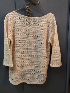 Crochet Floral Detail Top