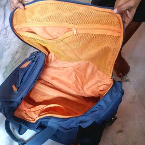 VIP Durable Blue Duffel cum Trolley Bag