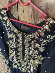 Embroidered Black Kurti