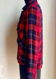 Zara Red &amp; Blue Plaid Shirt