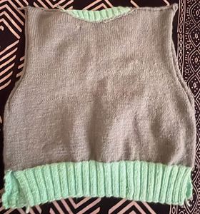 Hand knit Sweater Vest