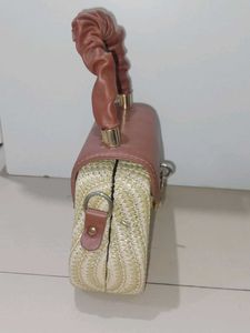 Retro Straw Satchel