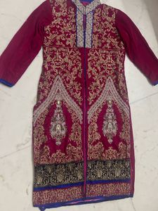 beautiful velvet kurti