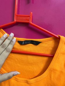 Orange Long Sleeve Top