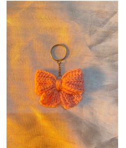 Crochet Bow Keychain