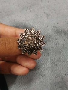Silver Flower Ring