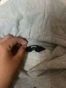 Grey Patchwork Hoodie