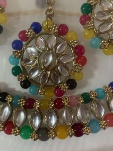 Colorful Kundan Jewelry Set
