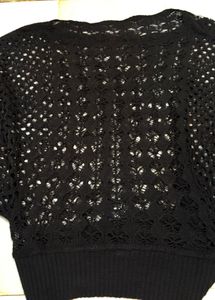 Crochet mesh top