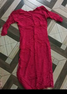 Pink Embroidered Kurta