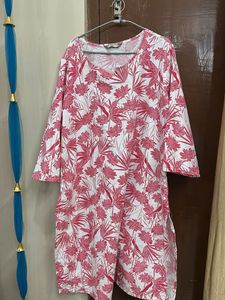 Floral Print Kurta - Frucia Pink Flowers