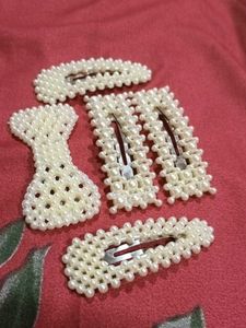 Pearl Hair Clip Set