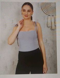 Ribbed Tie-Strap Tank Top