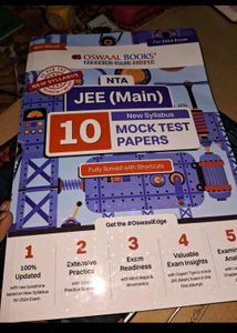 Oswaal NTA JEE (Main) 10 Mock Test Papers Book.