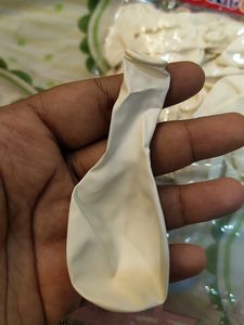 White Party Balloons Big Size - 50pcs