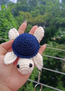 Crochet Turtle Keychain