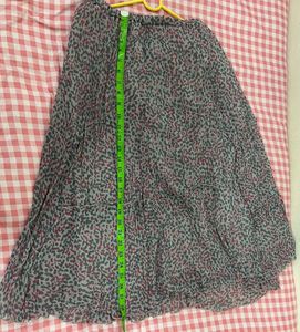 Leopard Print Ruffle Skirt