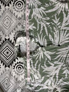 Green Floral half sleeves shirt