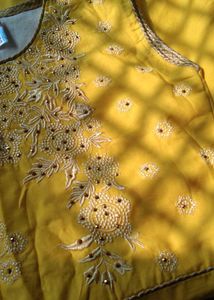 Yellow Anarkali