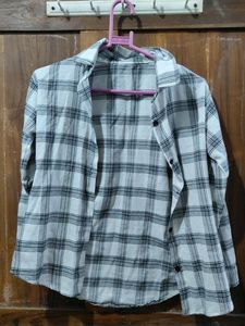 Checked Shirt With Crop Top