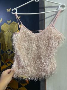Shein fur top
