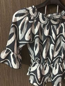Abstract Print Blouse