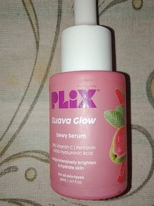 Plix Guava Glow Dewy Serum 23% Vit C / Pentavin 5kda Hyaluronic Acid  Helps Intensively Brighten And Hydrate Skin