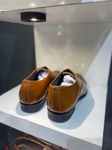 Brown Leather Cap Toe Oxfords