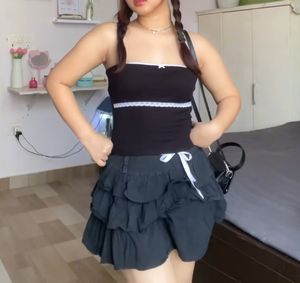 Black Coquette Top