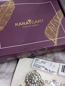 Kundan Studded Chandbali Earrings