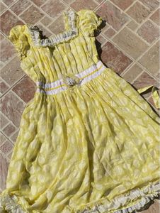 Yellow Floral Baby Dress