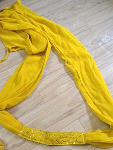 Yellow sharara Suit Set