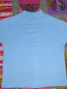Baby Blue Butterfly Top