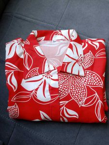 Red Floral Shirt &amp; Pants Pair (Size - L)