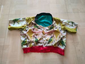 Designer Digital Print Blouse 💚💛