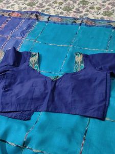 Elegant Blue Saree & Blouse