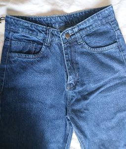 Straight Dark Washed Denim Jeans